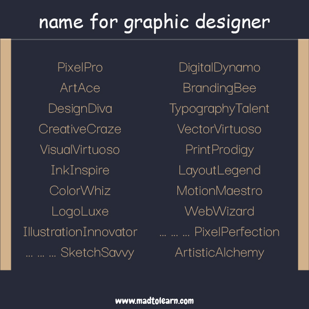 Male Names for Graphic Designers