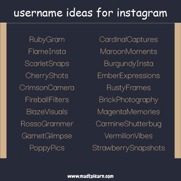 Male Username Ideas for Instagram