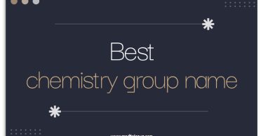 Chemistry Group Name