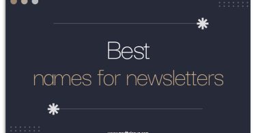 Names for Newsletters