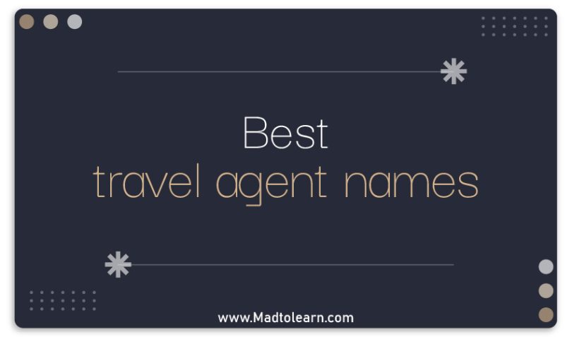 Travel Agent Names
