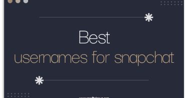 Usernames for Snapchat
